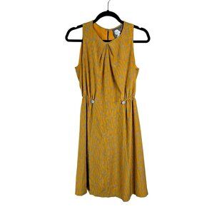 Girls From Savoy Anthropologie Fit & Flare Sleeveless Silk Dress 6